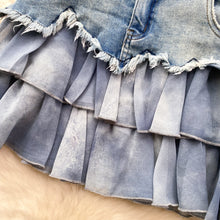 Nina Ruffled Denim Skirt