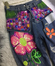 Floral Flow Baggy Jeans