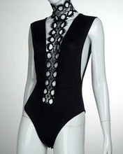 Bandage Black lace bodysuit