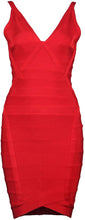 Red Velvet Bandage Dress