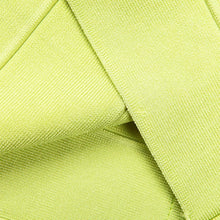 Green Lime V Neck Bandage Dress