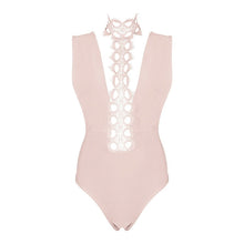 Bandage Lace pink bodysuit