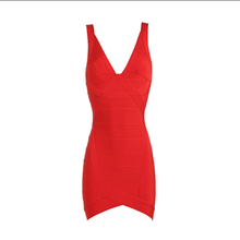 Red Velvet Bandage Dress